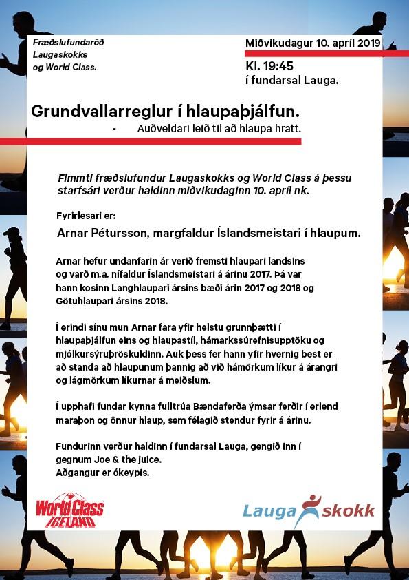 Arnar Fræðslufundur Laugaskokks