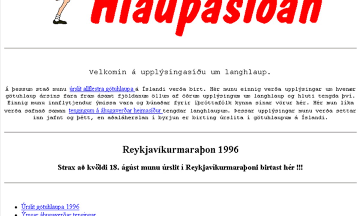 Fyrsta Vefsíðan 13.8.1996 6